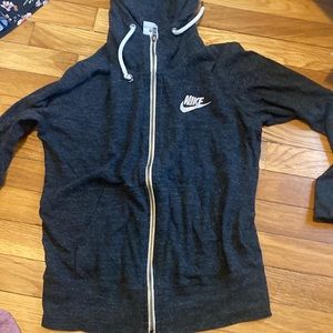 Size M zip up black Nike jacket
